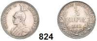 Besetzte Gebiete  -  Kolonien  -  Danzig,Deutsch - Ostafrika  1/4 Rupie 1913 J.  Jaeger 720.