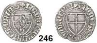 Deutsche Münzen und Medaillen,Deutscher Orden Winrich von Kniprode 1351 - 1382 Schilling o.J.  1,56 g.  Neumann 4.
