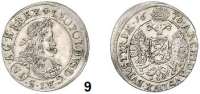 Römisch Deutsches Reich,Haus Habsburg Leopold I. 1657 - 1705 VI Kreuzer 1670 IGW, Graz.  3,3 g.  Herinek 1155.