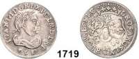 AUSLÄNDISCHE MÜNZEN,Polen Johann III. Sobieski 1676 - 1696 6 Gröscher 1684 TLB, Bromberg.  3,33 g.  Gum. 2011.