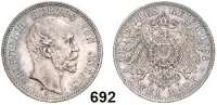 R E I C H S M Ü N Z E N,Anhalt, Herzogtum Friedrich I. 1871 - 1904 2 Mark 1896. Jaeger 20. Regierungsjubiläum.
