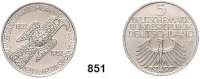 B U N D E S R E P U B L I K,  5 Mark 1952 D.  Jaeger 388.  Germanisches Museum.