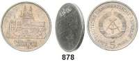Deutsche Demokratische Republik, 5 Mark 1972. Meißen. Ohne Randschrift.