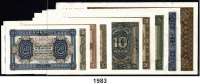 P A P I E R G E L D,D D R  50 Pfennig bis 1000 Mark 1948.  SATZ. 9 Scheine.