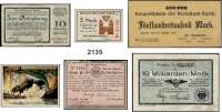 P A P I E R G E L D   -   N O T G E L D,L O T S    L O T S    L O T S  LOT. von 1.393 meist Serienscheinen.  Dabei kleiner Anteil Großnotgeld und etwas Reichsbahn.
