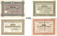 P A P I E R G E L D,Wertpapiere  Kleines Lot (teilweise entwerteter) Wertpapiere:  Berliner Kraft- und Licht Aktiengesellschaft: 500 Reichsmark Juni 1931 und 100 Reichsmark Dezember 1942.  Braunkohlen- und Brikett-Industrie AG - BUBIAG - Berlin, 1000 Reichsmark November 1941.  Terrain-Gesellschaft am Teltow-Canal Rudow-Johannisthal AG, 300 Reichsmark September 1929.  Schlesische Aktiengesellschaft für Bergbau und Zinkhüttenbertrieb Beuthen/OS, 100 Reichsmark Juni 1943.  Medizinisches Export-Haus Felix Schmiedchen AG Bremen.  20(2) und 100 Reichsmark Juni 1925 mit Kuponbögen.  Waggon- und Wagenbau Rathsach &Co. AG Wernigerode i.Harz, 1000 Reichsmark 4.1.1923(10).  LOT. 18 Stück und Zinskupons.