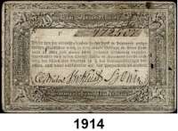 P A P I E R G E L D,Altdeutsche Staaten Preußen, Königreich Pommern, Provinz.  Ritterschaftliche Privatbank in Pommern 1824-1874.  1 Reichstaler.  Serie F.  Grabowski/Kranz 359.  Pick/Rixen A 335.