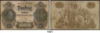 P A P I E R G E L D,Altdeutsche Staaten und Länderbanknoten Sachsen Königlich-Sächsische Cassen-Billets 1818-1867.  50 Taler 6.9.1855.  Litt. E. No. 17259.  Grabowski/Kranz 461.  Pick/Rixen A 395..