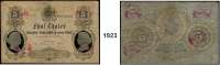 P A P I E R G E L D,Altdeutsche Staaten und Länderbanknoten Sachsen Königlich-Sächsische Cassen-Billets 1818-1867.  5 Taler 2.3.1867.  Litt. A. No. 2216191.  Grabowski/Kranz 463.  Pick/Rixen A 396.  Achtfach 