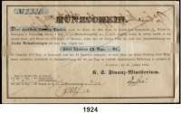 P A P I E R G E L D,Altdeutsche Staaten und Länderbanknoten Sachsen Königlich Sächsisches Finanz-Ministerium.  Schuldschein/Anleihe No. 2326 über 370 Thaler vom 15.1.1841.  Auf dem Schein ist der zu zahlende Zinsfuß angegeben. Rückseitig mit Vermerk:  Zur Königlichen Münzkasse eingezahlt am 24. Aug. 1841.