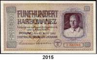 P A P I E R G E L D,Besatzungsausgaben des II. Weltkrieges Zentralnotenbank Ukraine 1942 500 Karbowanez 10. 3. 1942.  Ros. ZWK-55.
