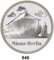 Deutsche Demokratische Republik,M E D A I L L E N Feinsilbermedaille o.J. (nach 1990). Auszeichnungsmedaille der Staatlichen Münze Berlin. In Anerkennung langjähriger Betriebszugehörigkeit