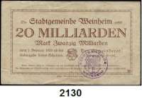 P A P I E R G E L D   -   N O T G E L D,L O T S    L O T S    L O T S  LOT. von 86 (85 verschiedene) meist Serienscheinen.  Dabei einmal Reichsbahn und 3x Großnotgeld.  Erwähnenswert:  Weinheim, 20 Milliarden Mark o.D.(-1.2.2024).  Keller 5513 c.