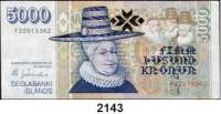 P A P I E R G E L D,AUSLÄNDISCHES  PAPIERGELD Island 5000 Kronen 22.5.2001.  Pick 60 und 1000 Kronen 22.5.2001.  LOT. 2 Scheine.