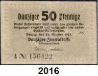 P A P I E R G E L D,D A N Z I G  50 Danziger Pfennige 22.10.1923.  Ros. DAN-40 b.