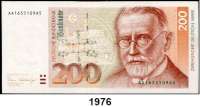 P A P I E R G E L D,BUNDESREPUBLIK DEUTSCHLAND  200 Deutsche Mark 2.1.1989.  AA A.  Ros. BRD-39 a.