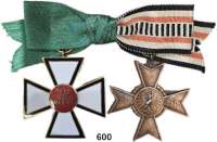 Orden, Ehrenzeichen, Militaria, Zeitgeschichte,Deutschland Weimarer Republik Interessante Damenschleife mit deutschem Bekenntniskreuz und Ehrenkreuz Deutscher Weltkriegsteilnehmer.