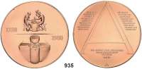 Deutsche Demokratische Republik,M E D A I L L E N Kupfermedaille 1980 A. Zum 700jährigen Bestehen der Münze in Berlin. Arbeitende Münzer (Hammerprägung), im Abschnitt modernes Stempelpaar für die vorliegende Medaille. / Großes A in Schrift. 60 mm. 73,23 g.