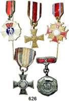 Orden, Ehrenzeichen, Militaria, Zeitgeschichte,Ausland Polen LOT. von 5 polnischen Miniaturen (teilweise emailliert).