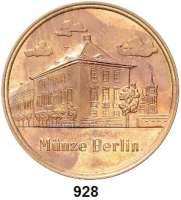 Deutsche Demokratische Republik,M E D A I L L E N Bronzeklischee. Münze Berlin. Münzgebäude. 50 mm. 10,47 g.