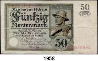 P A P I E R G E L D,R E N T E N B A N K  50 Rentenmark 20.3.1925.  Serie N.  