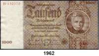 P A P I E R G E L D,R E I C H S B A N K  1000 Reichsmark 22.2.1936.  B/E.  Ros. DEU-212.