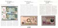 P A P I E R G E L D,AUSLÄNDISCHES  PAPIERGELD L O T S      L O T S      L O T S Kuriositäten auf Banknoten.  In einem Sammelalbum mit Schuber.  Aus dem Versandhandel gesammelt mit ausführlichen Hinweisen und Beschreibungen finden sich meist echte, aber auch 