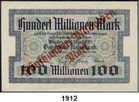 P A P I E R G E L D,Altdeutsche Staaten und Länderbanknoten BAYERN 500 Milliarden Mark (Roter Überdruck auf 100 Millionen Mark 1.12.1923)  1.8.1923.  Ros. BAY-21.