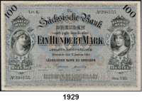 P A P I E R G E L D,Altdeutsche Staaten und Länderbanknoten Sachsen 100 Mark 2.1.1911..  Rs. ohne Unterschrift.  Ser. VIII.  Ros. SAX-8 b.