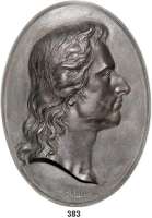 M E D A I L L E N,Personen Schiller, Friedrich von Einseitige hohlgearbeitete Eisengußplakette o.J. (um 1925/30, Lauchhammer). Kopf nach rechts, darunter Schiller. 225 x 165 mm. 607,6 g. Klein/Raff 338.1.