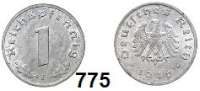 R E I C H S M Ü N Z E N,Alliierte Besetzung 1 Reichspfennig 1946 F. Jaeger 373 b.