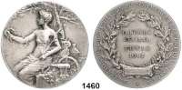 AUSLÄNDISCHE MÜNZEN,Algerien  Silbermedaille 1907 (F. Rasumny).  Direktion für Landwirtschaft, Handel und Kolonisation.  Allgemeiner Wettbewerb Tunis.  46 mm.  45,55 g.  Randpunze : ARGENT 950.  Im Originaletui.