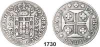 AUSLÄNDISCHE MÜNZEN,Portugal Johann als Prinzregent 1799 - 1816 400 Reis 1807.  Kahnt 9.  KM 331.