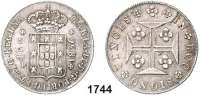 AUSLÄNDISCHE MÜNZEN,Portugal Maria II. 1834 - 1853 400 Reis 1836.  Kahnt 58.  KM 403.2.