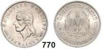 R E I C H S M Ü N Z E N,Drittes Reich 2 Reichsmark 1934 F. Jaeger 358. Schiller.