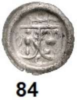 Deutsche Münzen und Medaillen,Brandenburg - Preußen Joachim I. 1499 - 1535 Hohlpfennig o.J., Crossen  0,33 g.  Bahrfeldt 81 d.