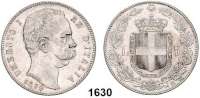 AUSLÄNDISCHE MÜNZEN,Italien Umberto I. 1878 - 1900 5 Lire 1879 R.  Kahnt 28.  KM 20.