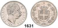AUSLÄNDISCHE MÜNZEN,Italien Umberto I. 1878 - 1900 2 Lire 1887 R.  Kahnt 27.  KM 23.