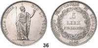 Österreich - Ungarn,Habsburg - Lothringen Revolution 1848 - 1849 Die Aufständischen in Mailand. 5 Lire 1848 M. Frühwald 1090. Jl. 277. Kahnt 1. Craig 22.
