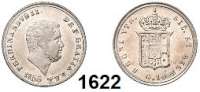 AUSLÄNDISCHE MÜNZEN,Italien Neapel und Sizilien Ferdinand II. 1830 - 1859.  10 Grana 1855.  Kahnt 32.  KM 364.