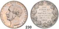 Deutsche Münzen und Medaillen,Braunschweig - Calenberg (Hannover) Georg V. 1851 - 1866 Vereinstaler 1865 B.  Waterloo.  Kahnt 240.  AKS 160.  Jg. 98.  Thun 176.   Dav. 684.