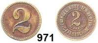 Notmünzen; Marken und Zeichen,0 Offenbach (Hessen) Evangel. Arbeiter Verein. 2 Pfennig o.J. Messingmarke. 16,5 mm. Menzel- --.